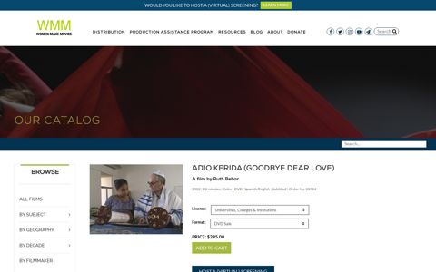 Adio Kerida (Goodbye Dear Love) | Women Make Movies