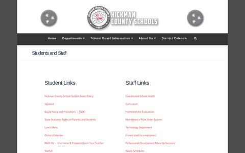 Students and Staff | Hickman County Schools