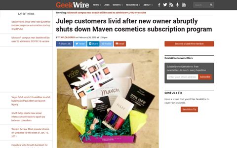 Julep customers livid after new owner abruptly shuts down ...