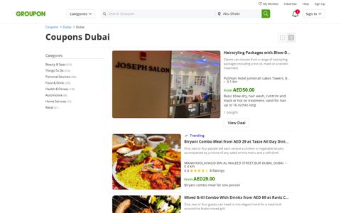 Dubai Coupons and vouchers. Save up to 70% with ... - Groupon