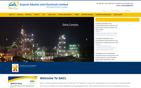 Gujarat Alkalies and Chemicals Limited