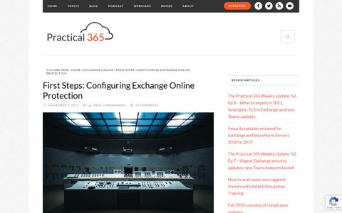 First Steps: Configuring Exchange Online Protection