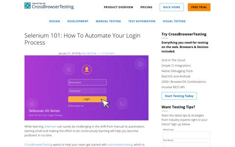 Selenium 101: How To Automate Your Login Process ...