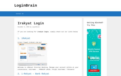 irakyat login - LoginBrain