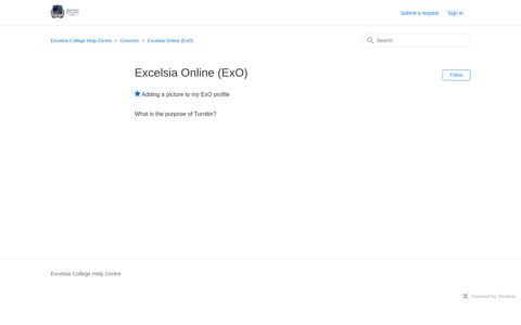 Excelsia Online (ExO) - Excelsia College Help Centre - Zendesk