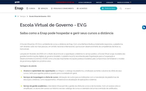 Escola Virtual de Governo - EV.G - Enap