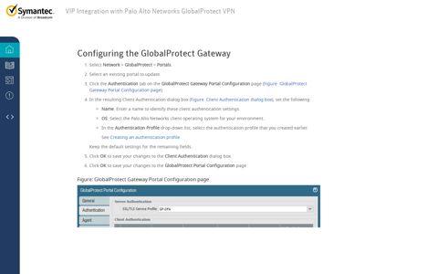 Configuring the GlobalProtect Gateway - Symantec Help Center