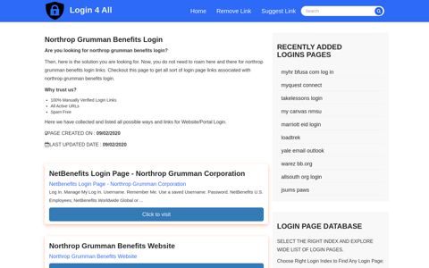 northrop grumman benefits login - Official Login Page [100 ...