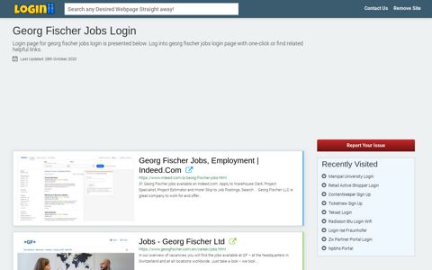Georg Fischer Jobs Login - Loginii.com