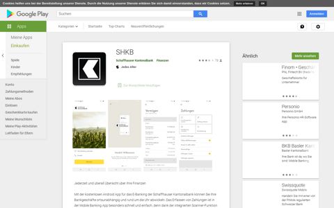 SHKB – Apps bei Google Play