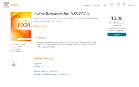 Evolve Resources for PASS PCCN! - Elsevier