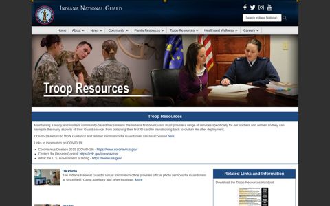 Indiana National Guard > Troop Resources