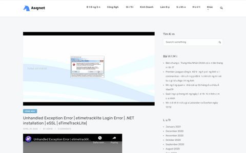 etimetracklite Login Error | .NET installation | eSSL ... - ASQ Net