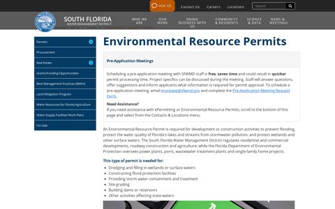Environmental Resource Permits | South Florida Water ...