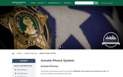 Inmate Phone System - Lewis County