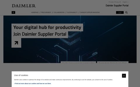Space: Homepage | Daimler Supplier Portal