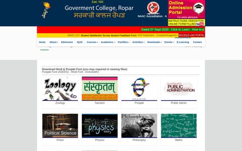 E-Learning - Govt College Ropar