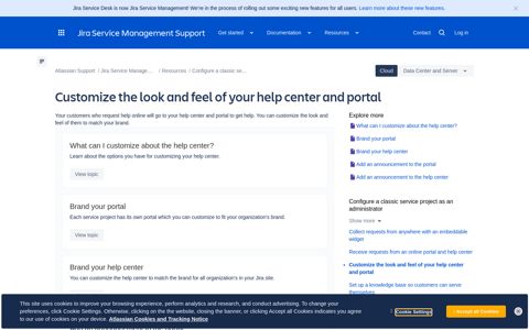 Customize the look and feel of your help center and portal ...