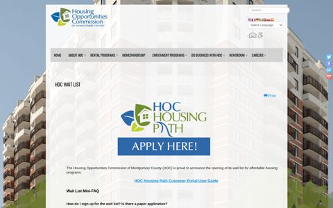 Housing Path - Housing Opportunities Commission