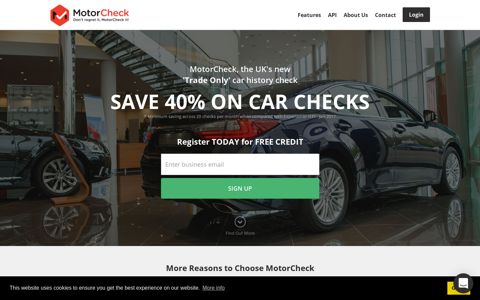 MotorCheck, the UK's new 'Trade Only' car history check