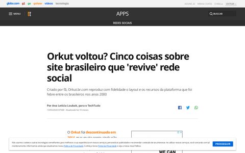 Orkut voltou? Cinco coisas sobre site brasileiro que 'revive ...