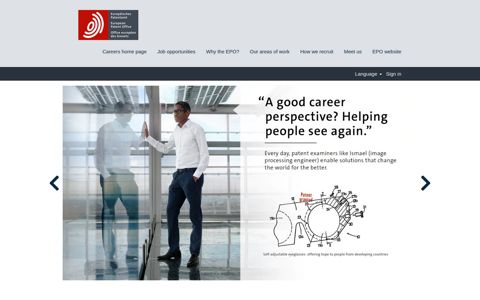 Careers page European Patent Office