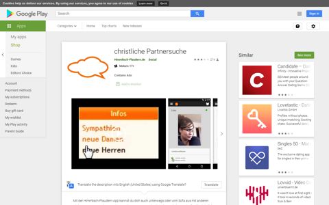 christliche Partnersuche - Apps on Google Play