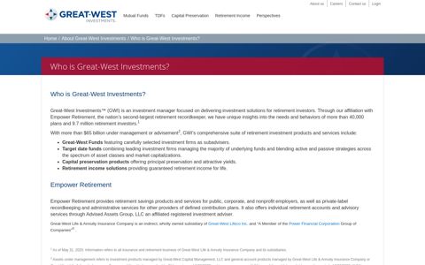 Empower Retirement - Great-West Investments