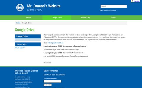 Google Drive ( Mr. Omand's Website)