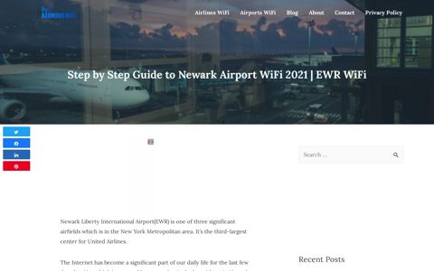 Step By Step Guide To Newark Airport WiFi 2020 | EWR WiFi ...