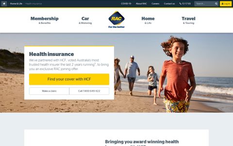 Health Insurance | Save on HCF Health Insurance with RAC ...