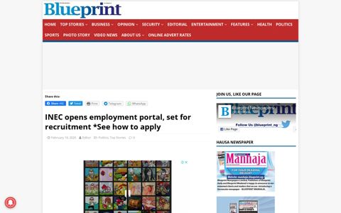 INEC opens employment portal, set for recruitment *See how ...