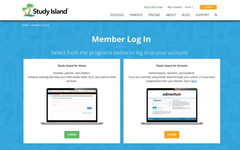 Member Log In | Study Island