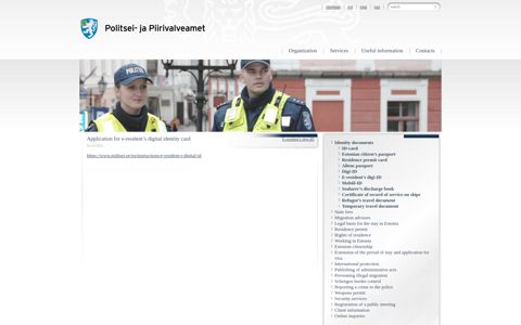 Application for e-resident's digital identity card - Politsei