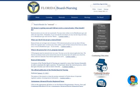 Florida Board of Nursing » Search Results » renewal ...