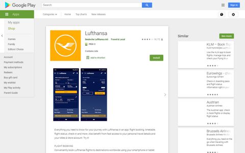 Lufthansa - Apps on Google Play