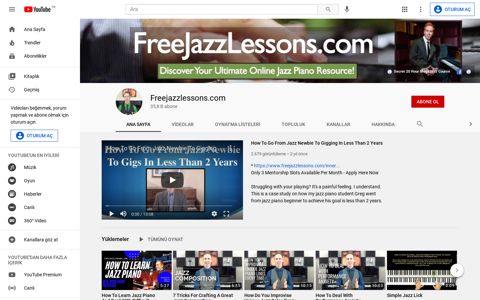 Freejazzlessons.com - YouTube