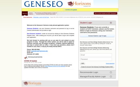 Geneseo Global Programs: Welcome: Welcome