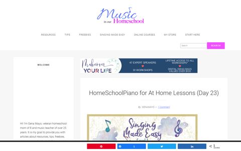 HomeSchoolPiano for At Home Lessons (Day 23) - Music in ...