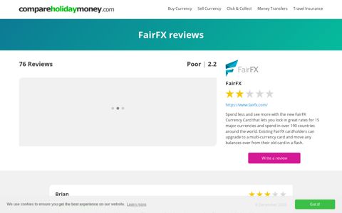 FairFX Reviews | Read 76 reviews of FairFX