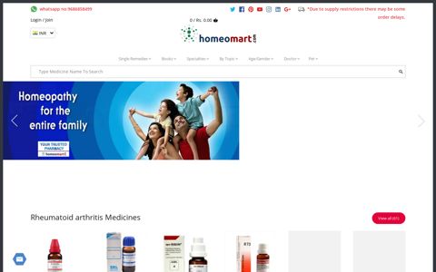 India's No.1 Online Homeopathy Store. Get best deals+COD+ ...