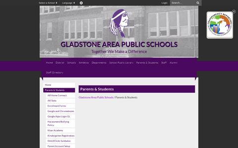 Parents & Students - Gladstone Area Public Schools