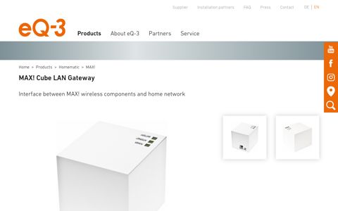 MAX! Cube LAN Gateway - eQ-3