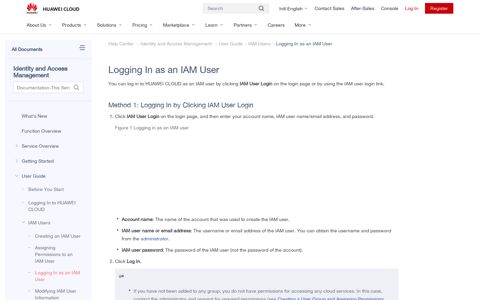 Logging In as an IAM User