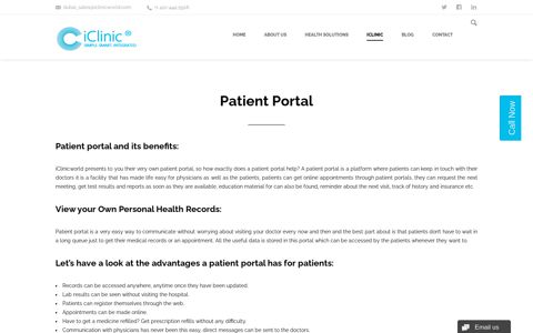 Patient Portal | Patient Engagement and Resources | | iClinic ...