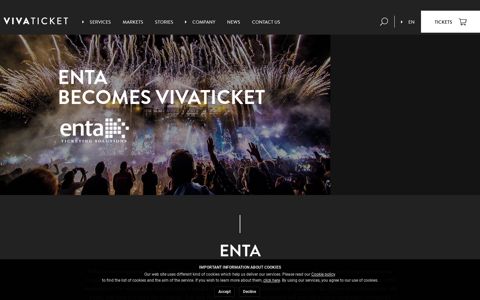 Enta became Vivaticket - About us | Ticketing and Access ...
