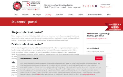 Studentski informacioni portal | ITS Visoka škola Beograd - ITS-u