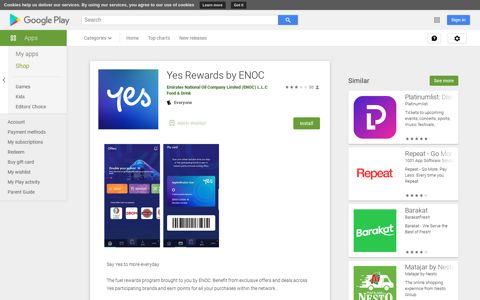 Yes Rewards by ENOC - Apps on Google Play