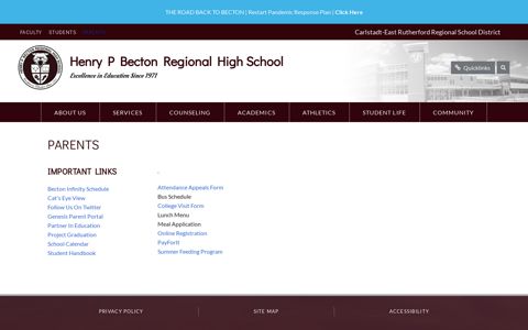 Parents - Becton Regional High School