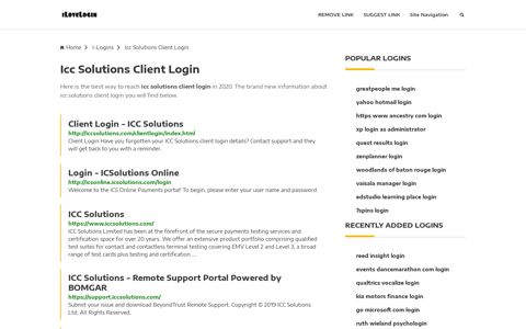 Icc Solutions Client Login ❤️ One Click Access - iLoveLogin